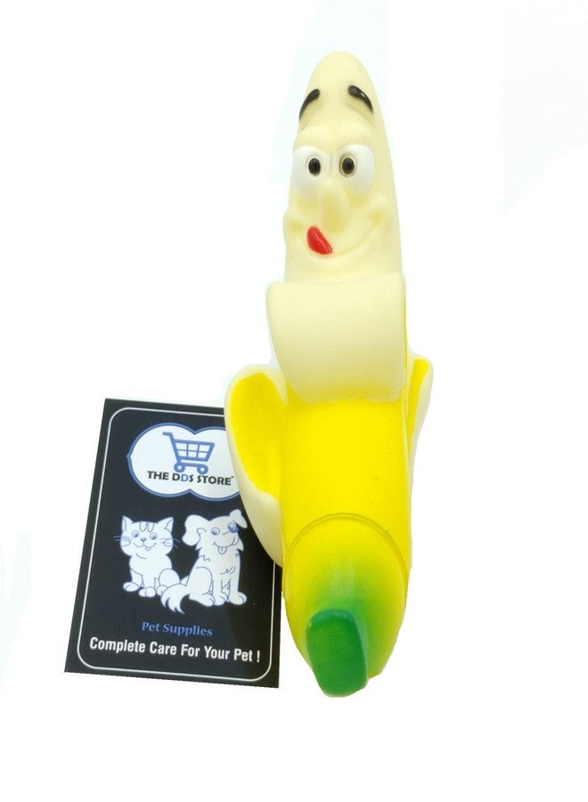 THE DDS STORE 1 Pc Banana Dog Toy Interactive Puppy Squeaky Toy Dog Chew Toy Vinyl Dog Toy - Image 1